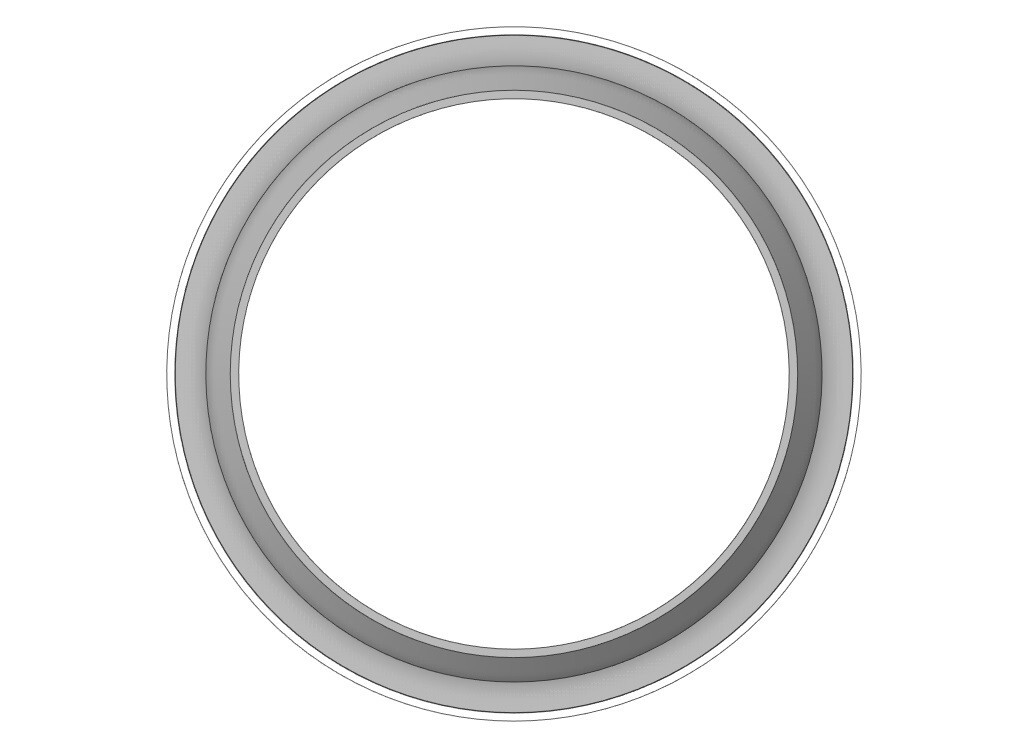MCW-38X50X7 – MCW Wiper Ring with an ID 38.000 X OD 50.000 X Height 7.000