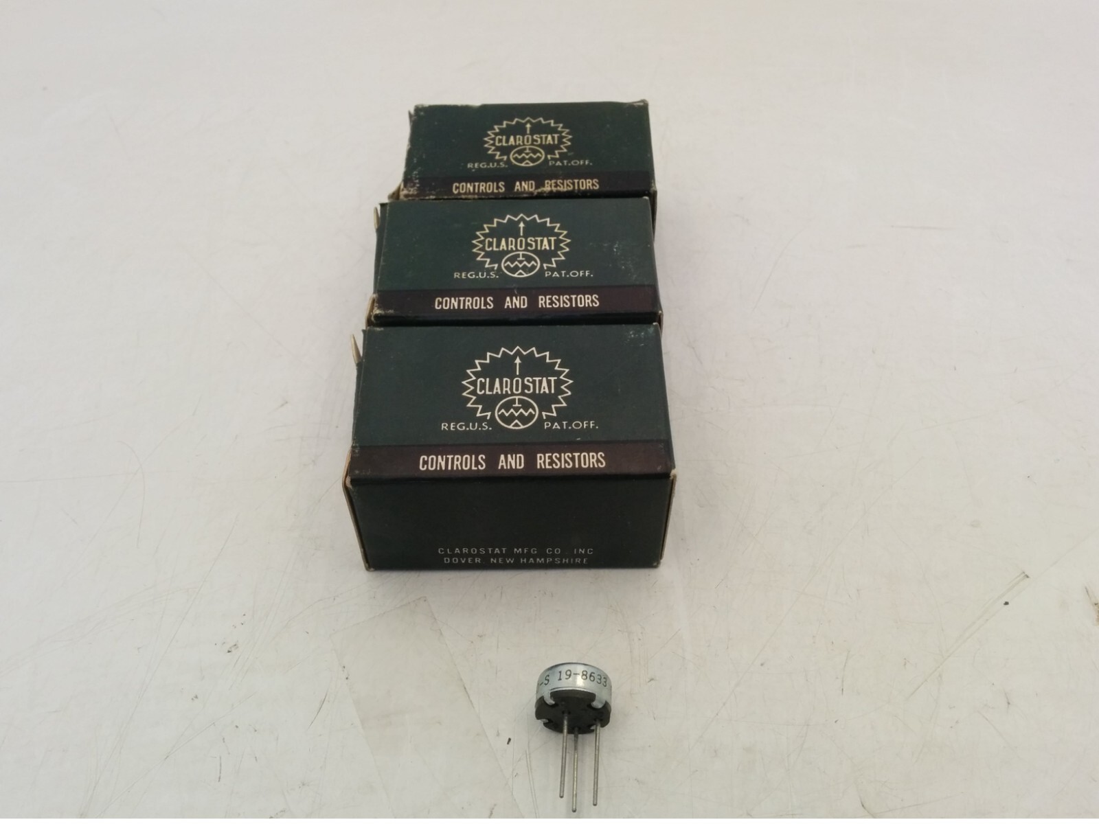 VINTAGE CLAROSTAT 383-5-250-S CONTROL (LOT OF 3) NIB