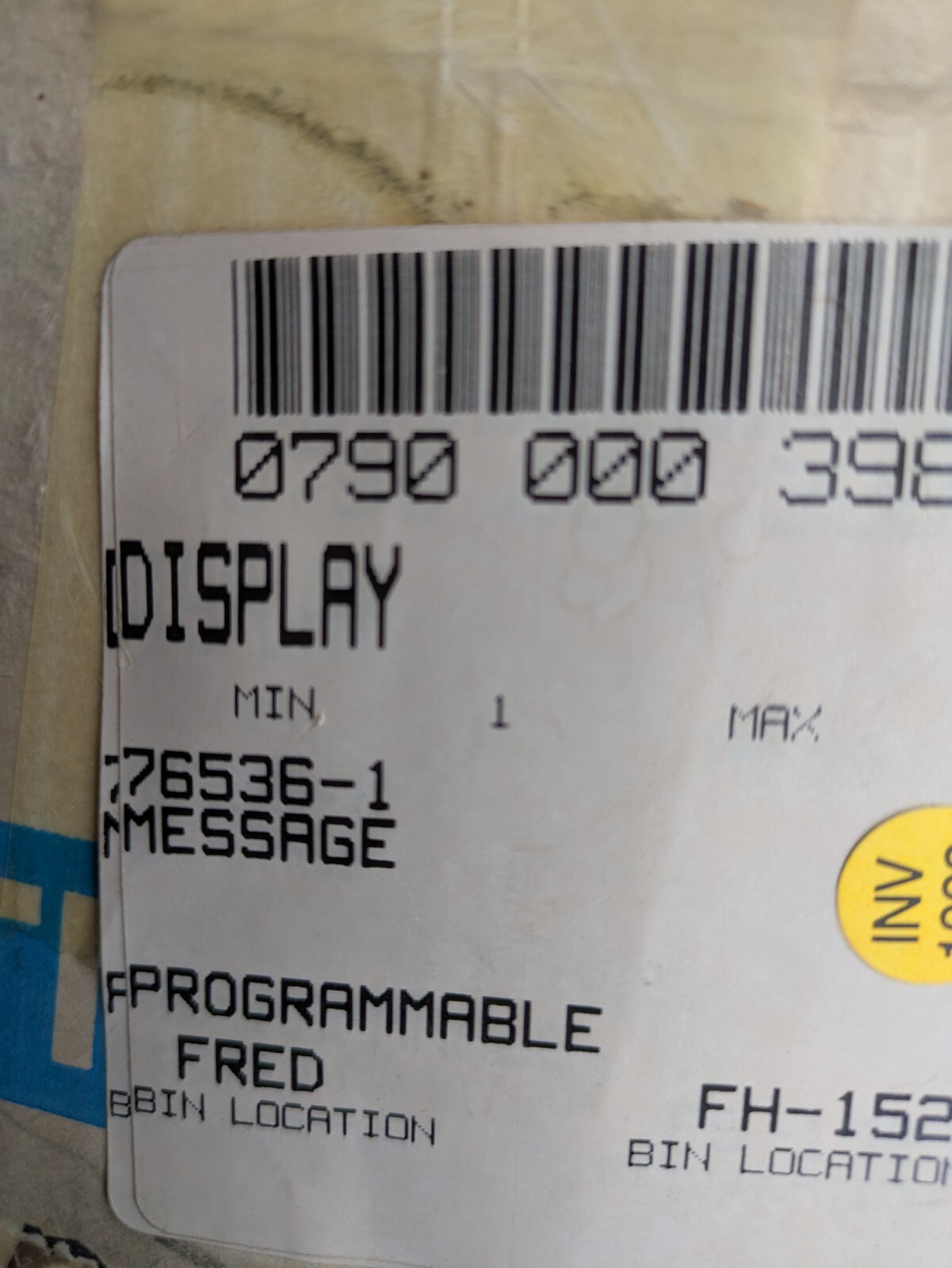 UTICOR TECHNOLOGY INC 76536-1 PROGRAMMABLE MESSAGE DISPLAY New in Box