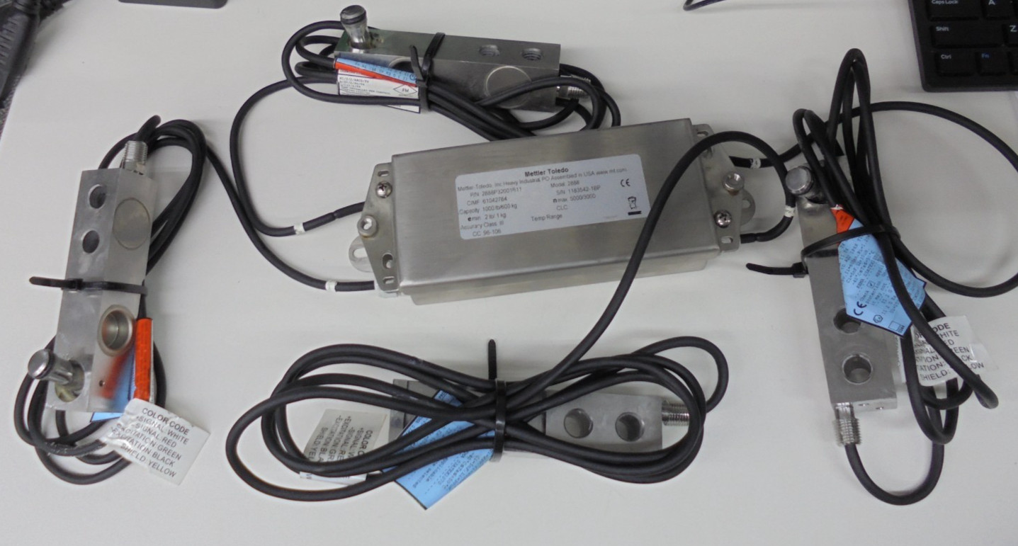 Mettler Toledo 2888P32001B11 Model 2888 4 Load Cell Capacity 1000lb/600kg
