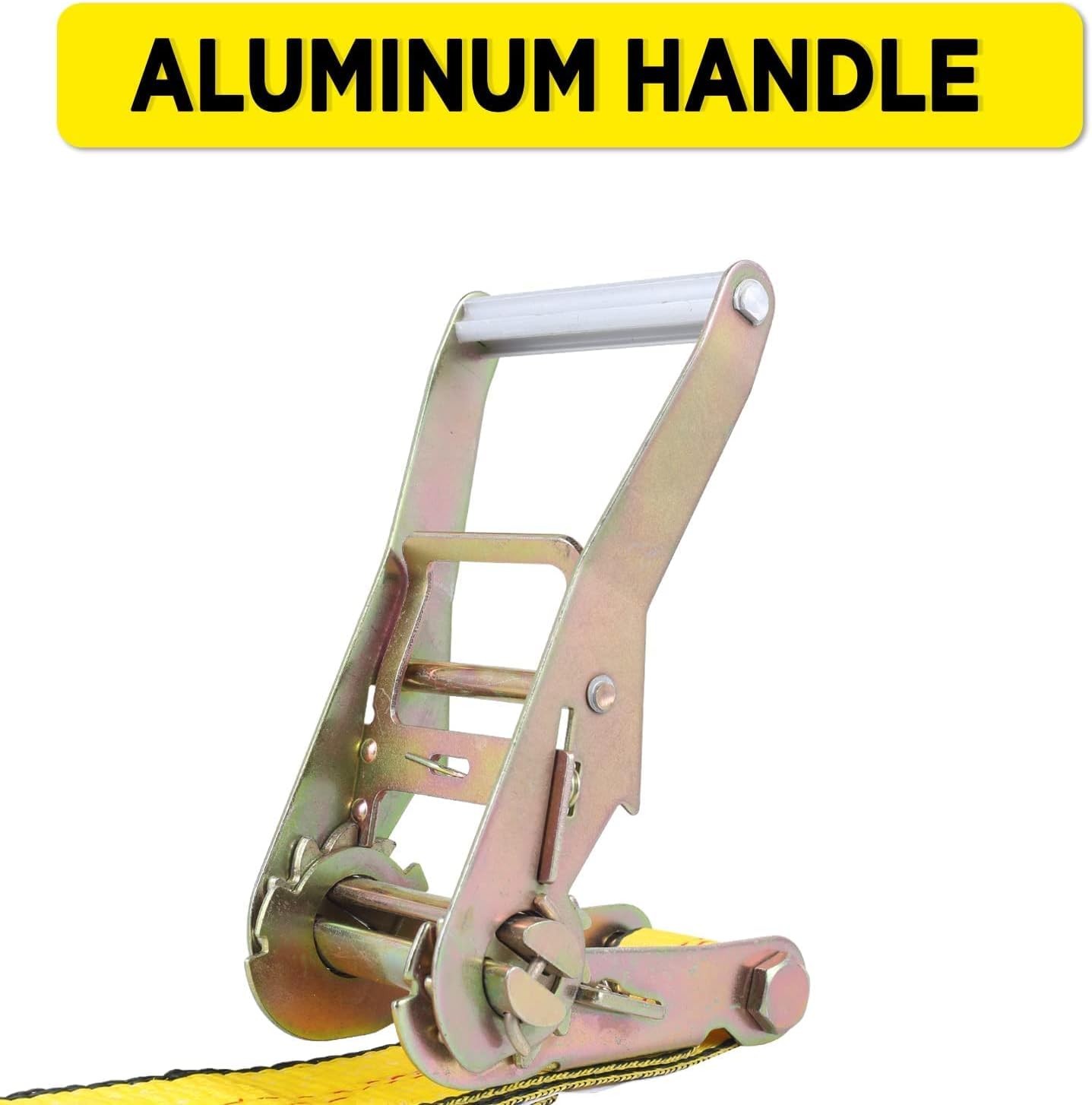 2″ x 10ft Vehicle Tie Down Kit 10000lbs with Ratchet Straps & Rubber Blocks