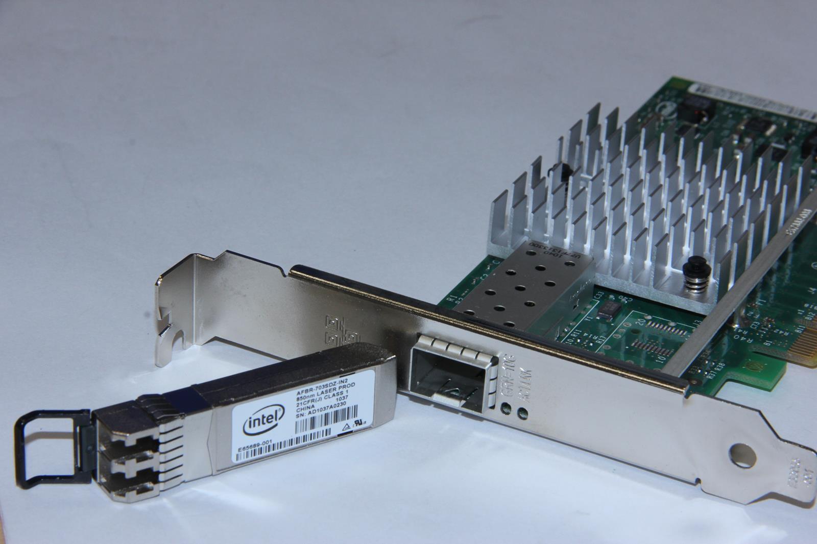 Intel E10G41BFSR X520-SR1 Ethernet Server Adapter with Intel SFP Transceiver