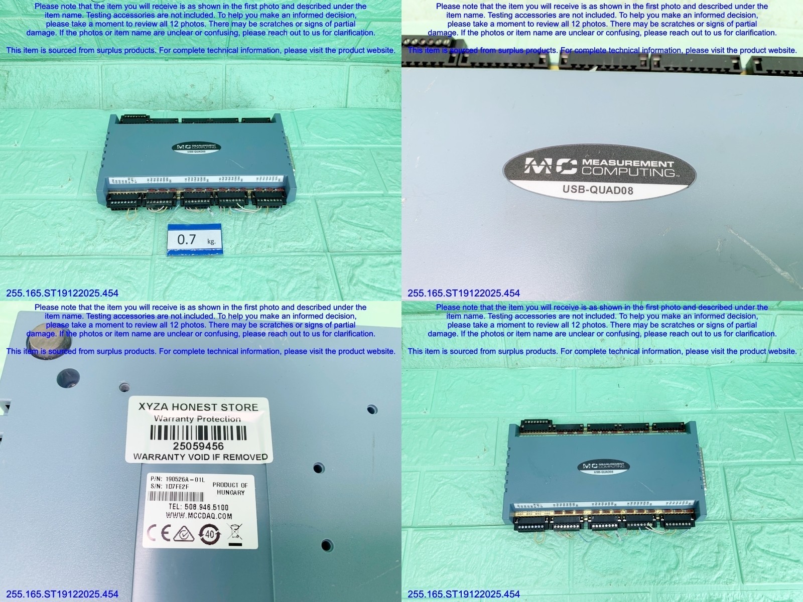 Measurement Computing USB-QUAD08 USB Interface Device as in photos, sn:9456, DHL