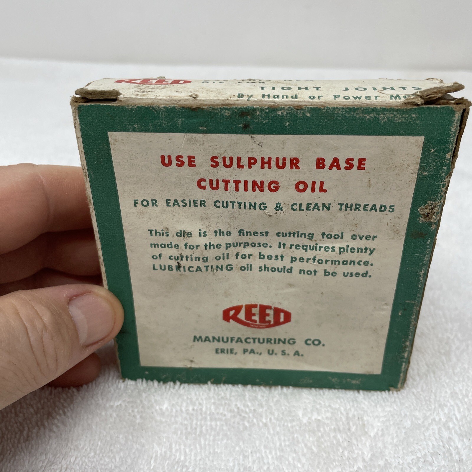 Reed Chip Ejecting Die No. 2SP 4”x4”x1”Die