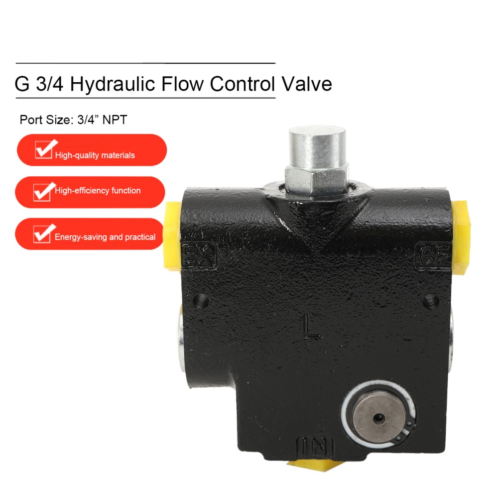 Hydraulic Adjustable Variable Flow Control Valve 3/4-inch NPT Port 0-30 gpm