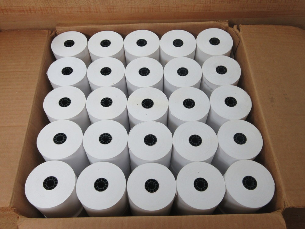 POS World SPE-3X3121PB One-Ply Paper Roll SPE3X3121PB (Pack of 50)