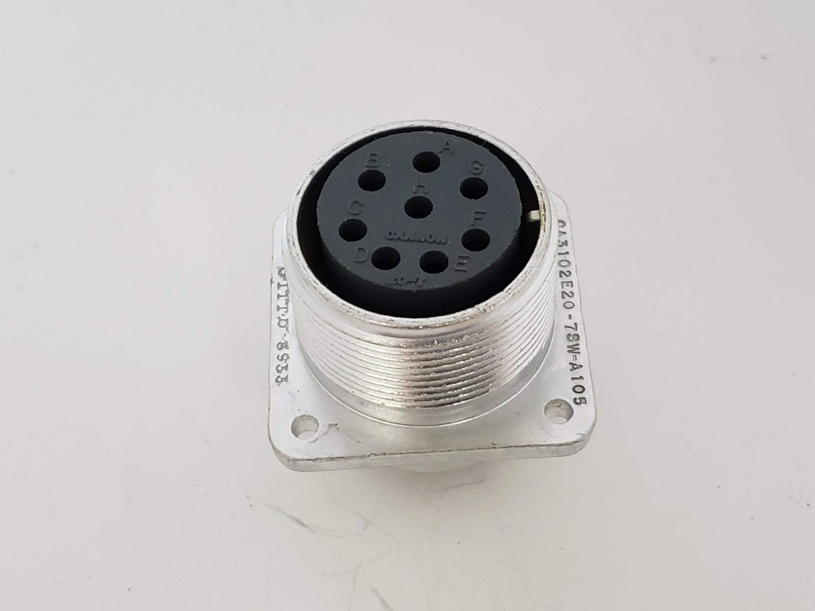 ITT CANNON CA3102E20-7SW-A-105 CIRCULAR CONNECTOR 8 CONTACTS NNB