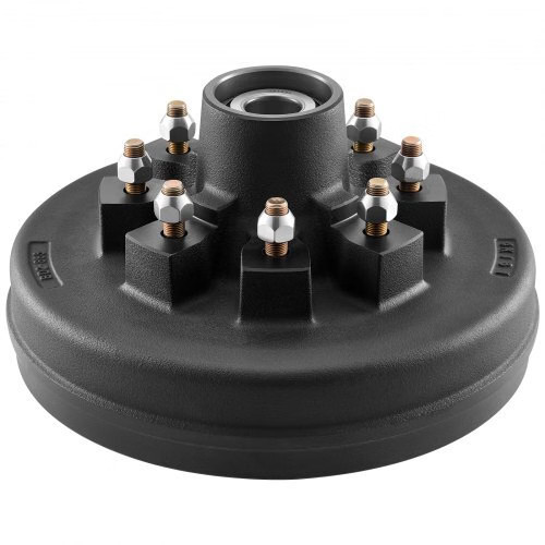 Electric Trailer Brake Drum, 1 Pack, 8-Hole on 4-Inch Bolt Circle Brake Drum for