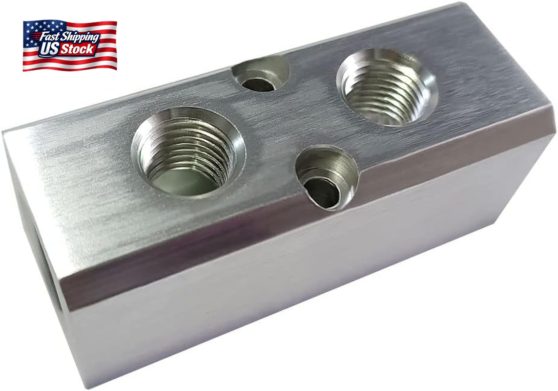 Quality 2 Way 4 Port Air Manifold 1/2″ NPT Supply Port 1/4″ NPT Outport with Mou