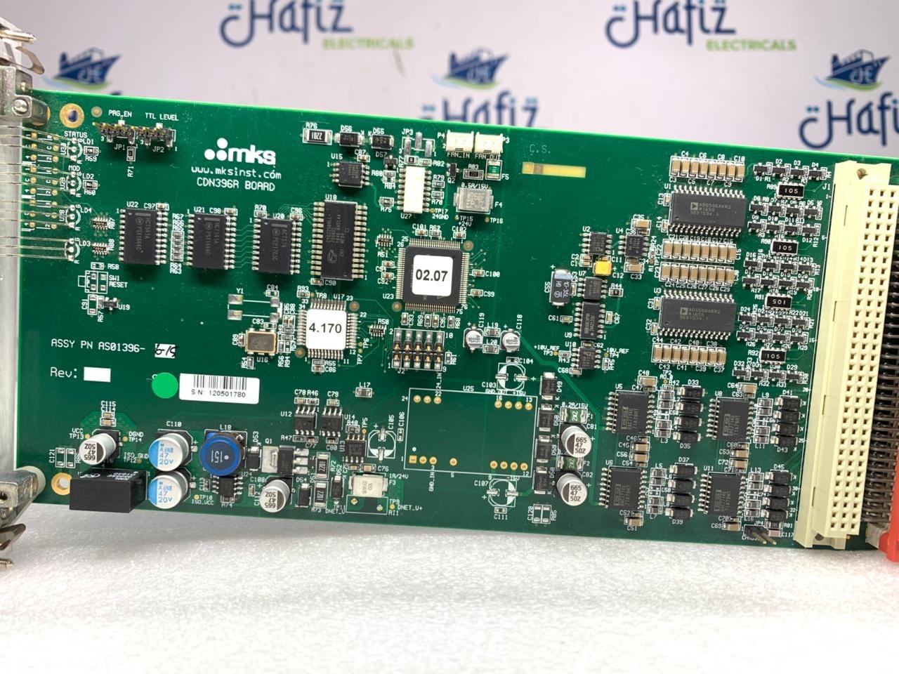 MKS Instruments CDN396R /AS01396-6-15 PCB Card 0190-43360 REV. 02 FW:4.170 HW:01