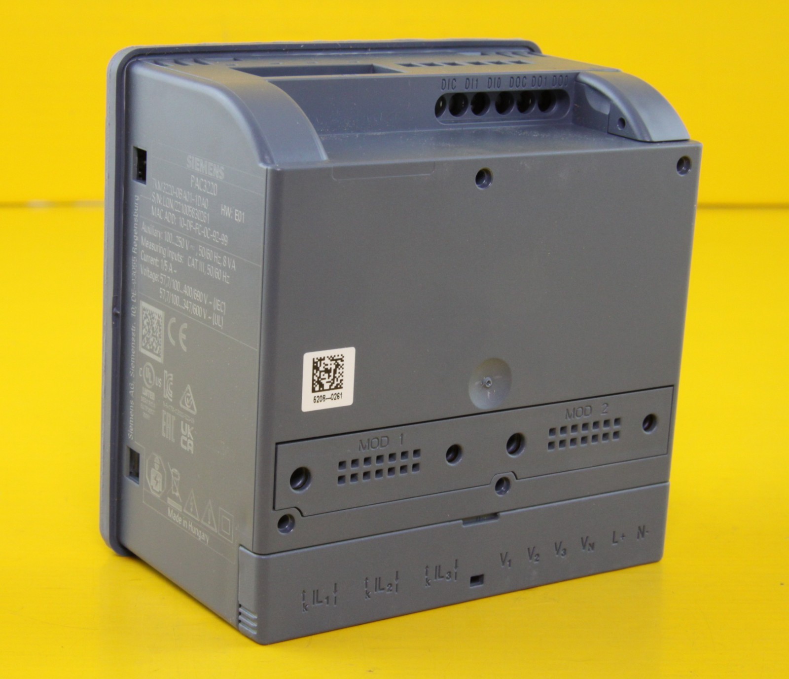 Siemens 7KM3220-0BA01-1DA0 Energy Meter Measuring Device , SENTRON PAC3220