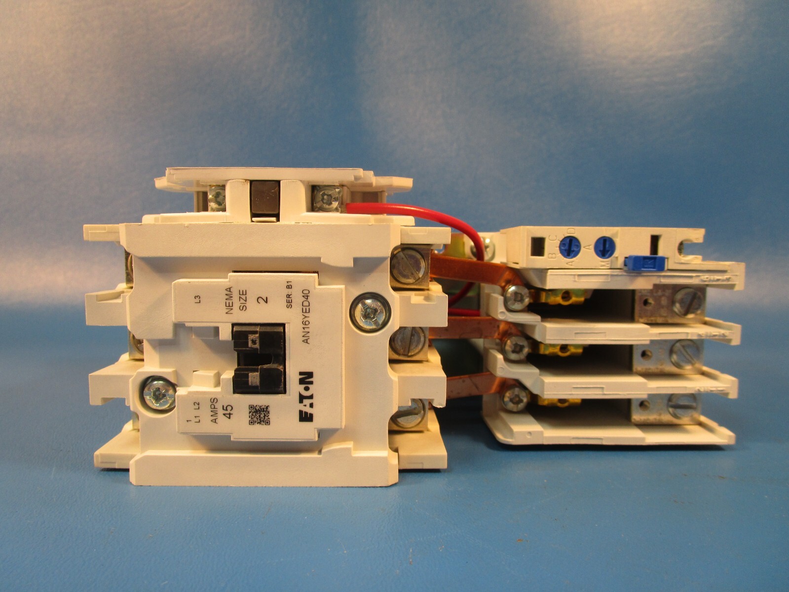 Eaton AN16GNY11AB, AN16YED40 ENHANCED COIL MOTOR STARTER, 600 VAC 45A 120V COIL