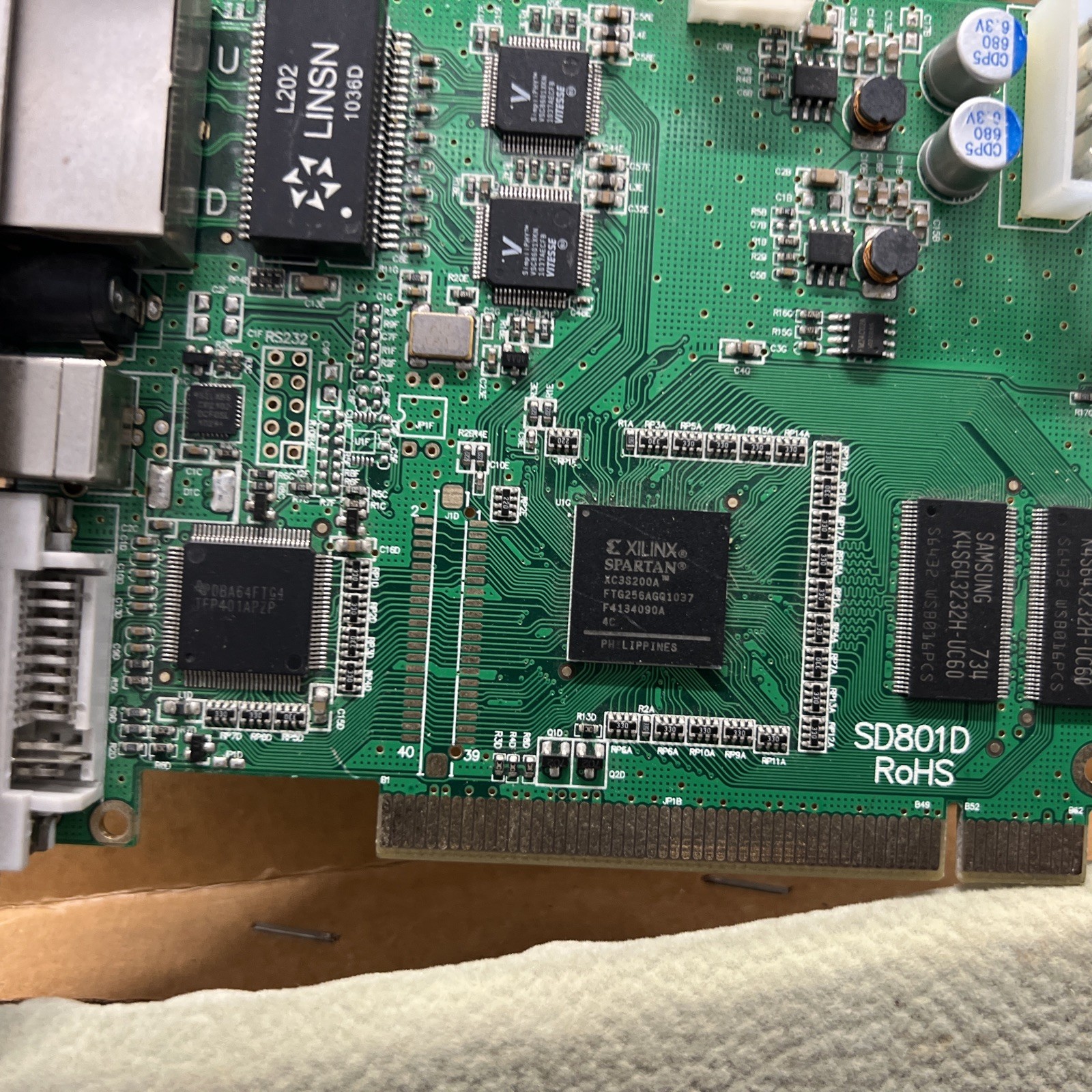 1pc Used SD801D LED Full Color Screen Sending Card Control Card