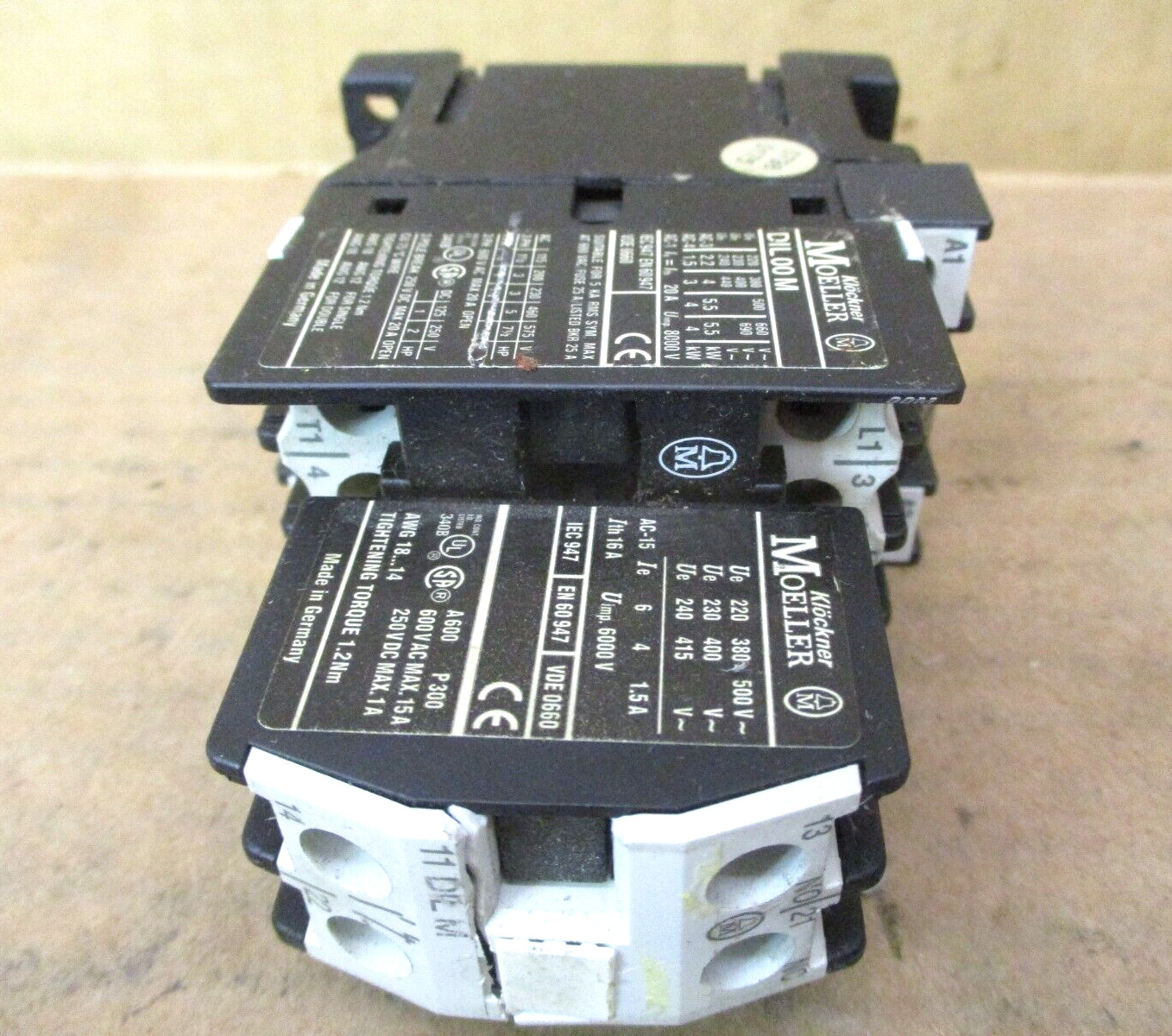 Moeller DIL 00M 11 DIL M Contactor 50060HM