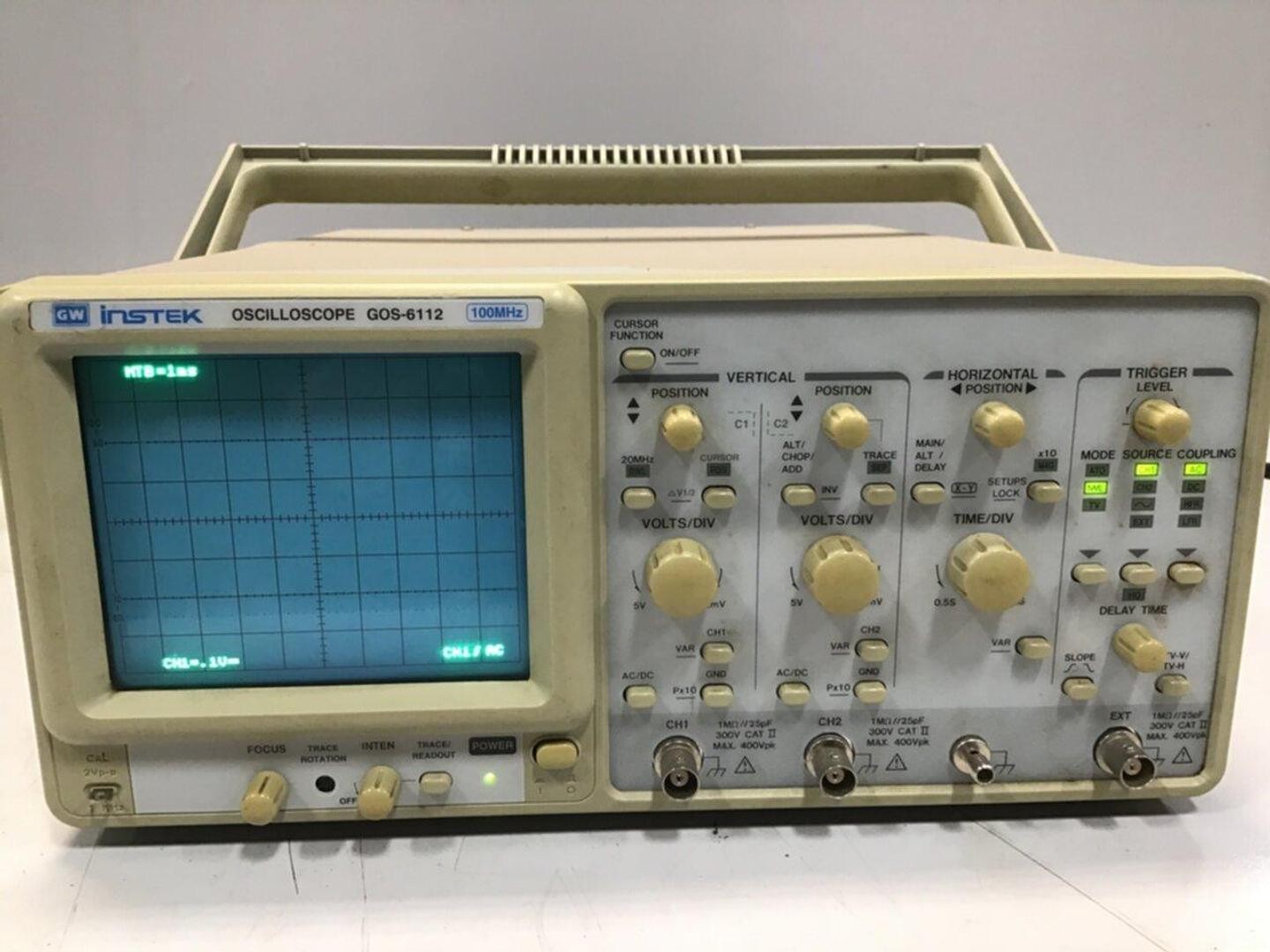 GW INSTEK Oscilloscope GOS-6112 Used #119526