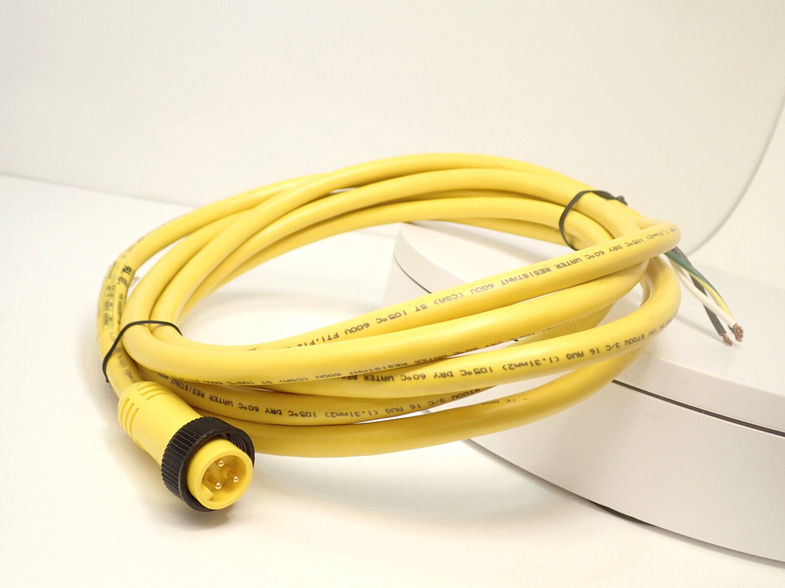 WOODHEAD BRAD CONNECTIVITY 1300060542 MALE STRAIGHT 12′ AWG PVC CORD