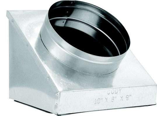 Cody Company 645R8286106 6″x10″x6″ Insulated Register Boot R8 28 Gauge