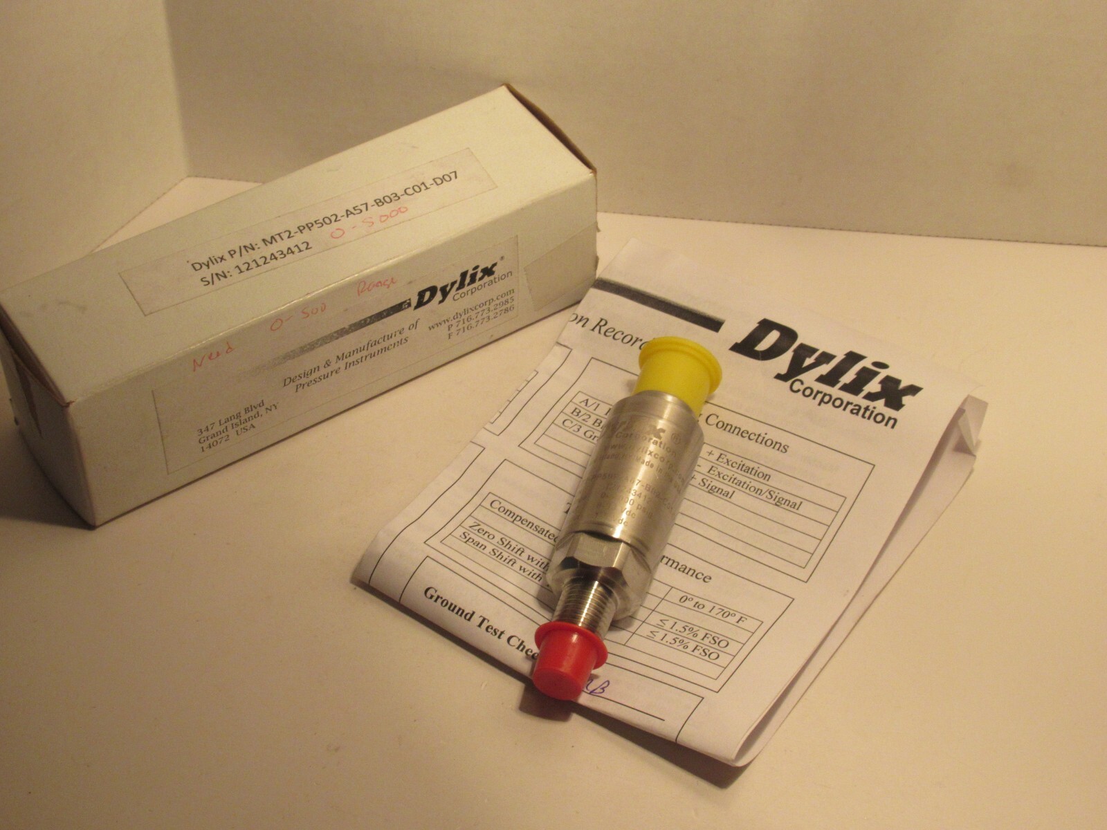 DYLIX MT2-PP502-A57-B03-C01-D07 PRESSURE TRANSMITTER NEW