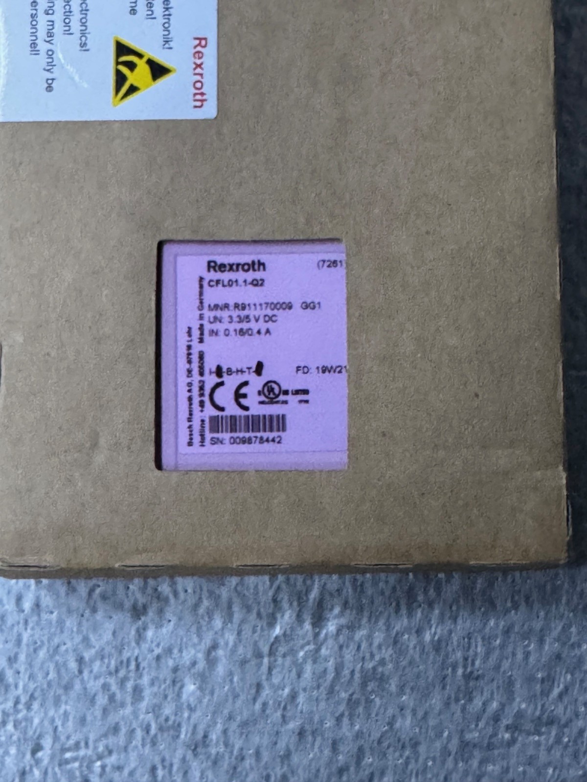 NEW Bosch Rexroth R911170009 Sercos II Extension Module CFL01.1-Q2