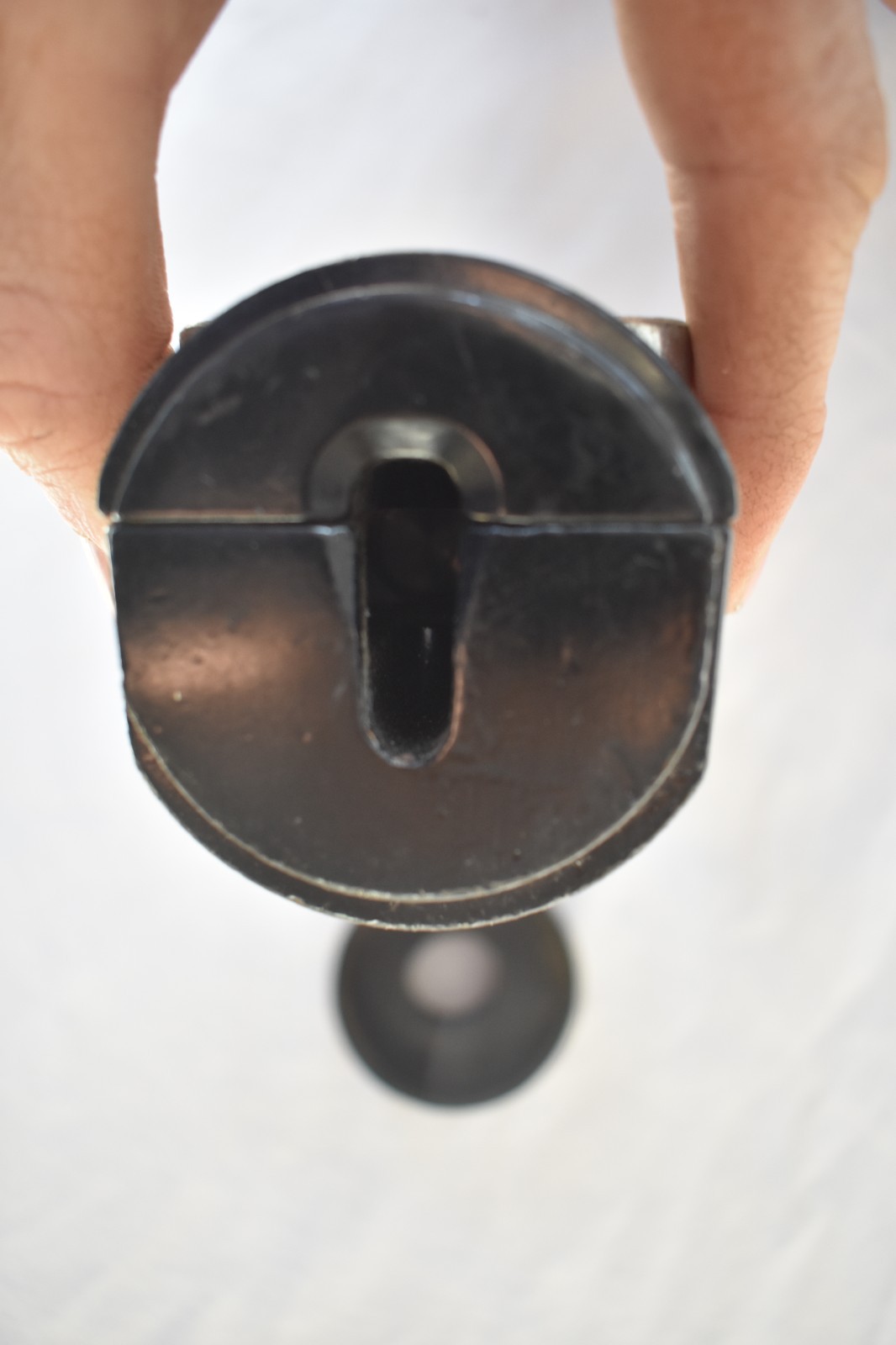 1000kg, 1 ton Bottom Hook Assembly for 1/4 Chain DIN 15401 Black