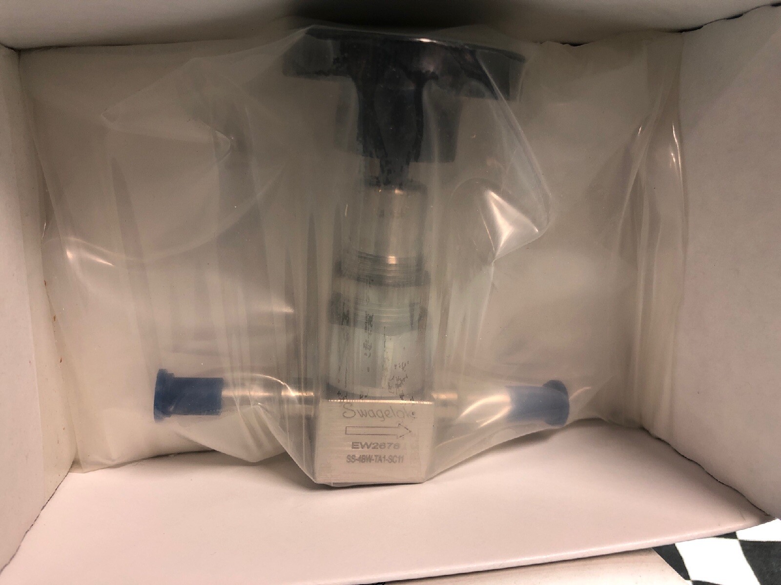 SWAGELOK BELOW SEALED VALVE, SS-4BW-TA1-SC11, SS4BWTA1SC11 #122T5