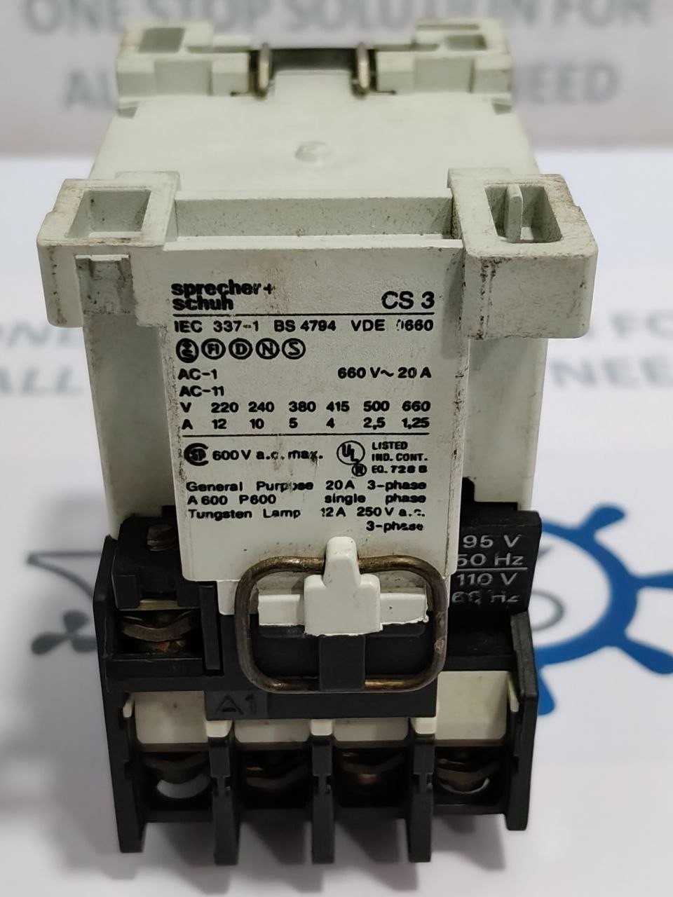 Sprecher+Schuh CS3 Contactor 95V 50Hz 110V 60Hz
