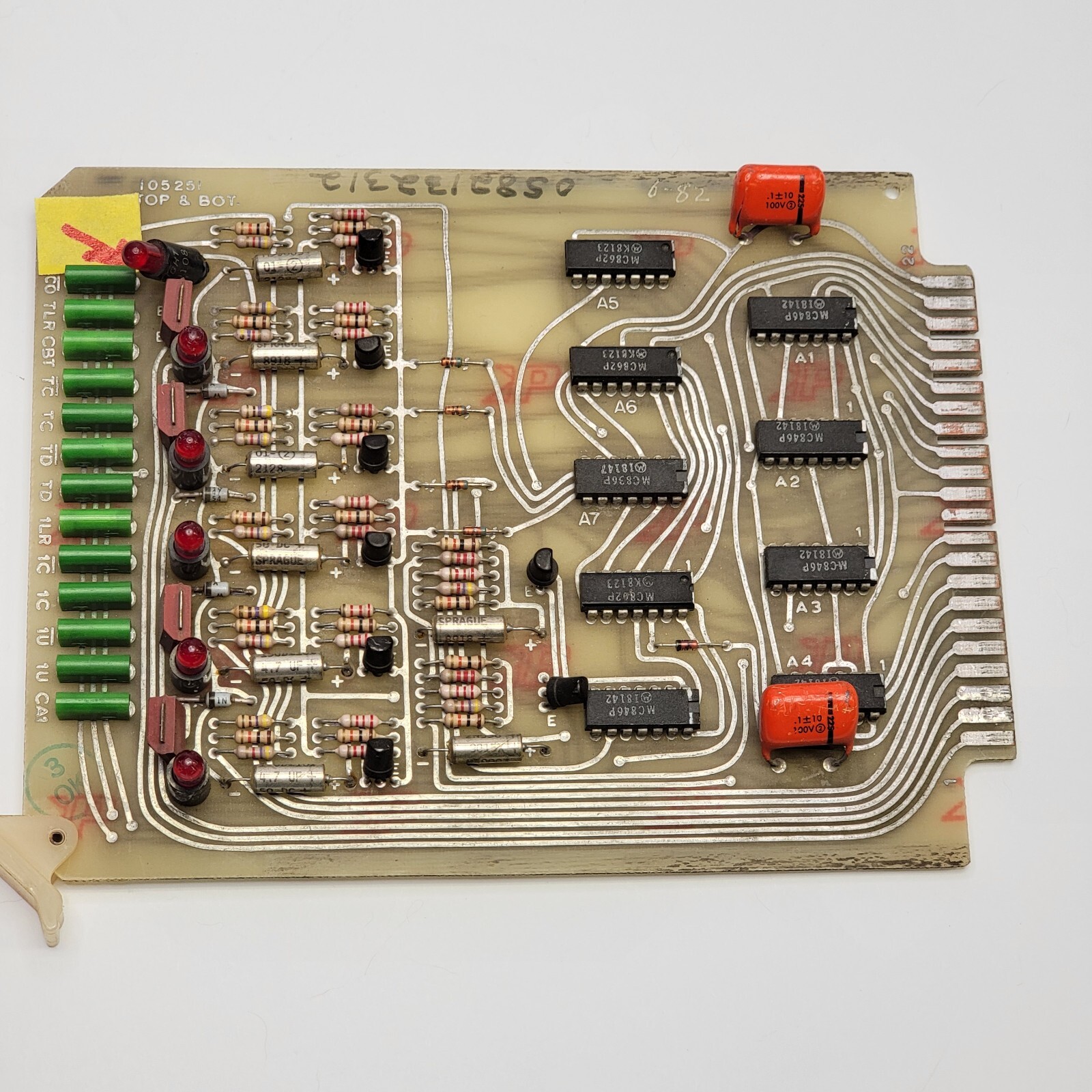 AS-IS BAD LED LIGHT – DOVER ELEVATOR 105251 TOP & BOTTOM BOT. CIRCUIT BOARD