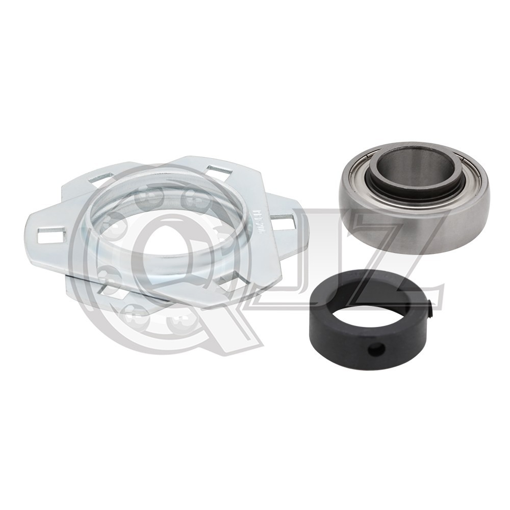 [Qty.1] SAPFT206-19 3-Bolt Pressed Steel Triangular Housing, 1-3/16 in Bore (ID)