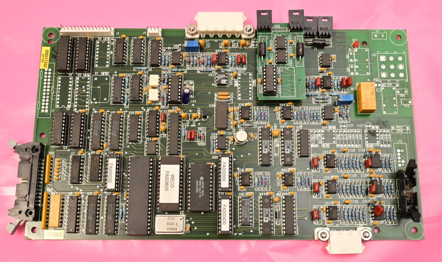 Watthour WECO 2350R PB000503 Zilog Z80 CPU PC Board BB017202 Analog Devices ICs