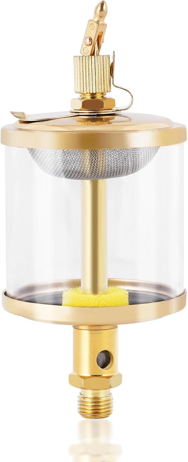 YUCHENGTECH 1/4″ Sight Gravity Drip Feed Oiler Thread Needle Valve Type Oil Cup