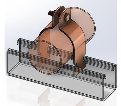 Empire Industries 8300CT0300 3″ CTS Copper Epoxy Strut Clamp