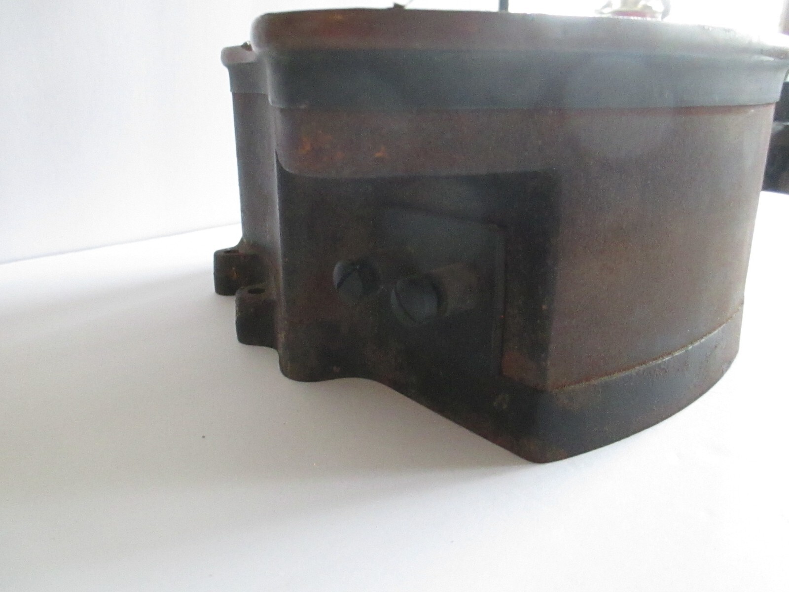 Antique Brass Plated GENERAL ELECTRIC Amp Thompson Astatic Meter , 9.5″ C59