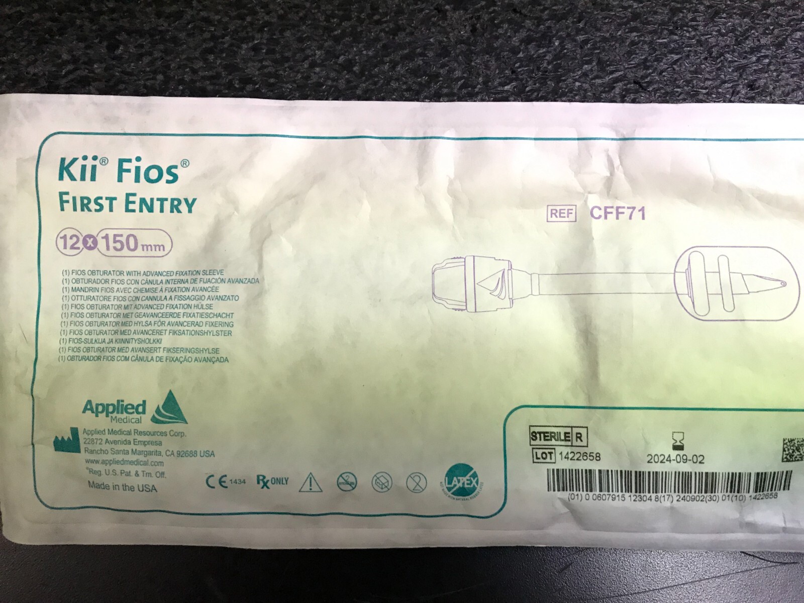 APPLIED MEDICAL Kii Fios First Entry 12x150mm CFF71 2024-09-02