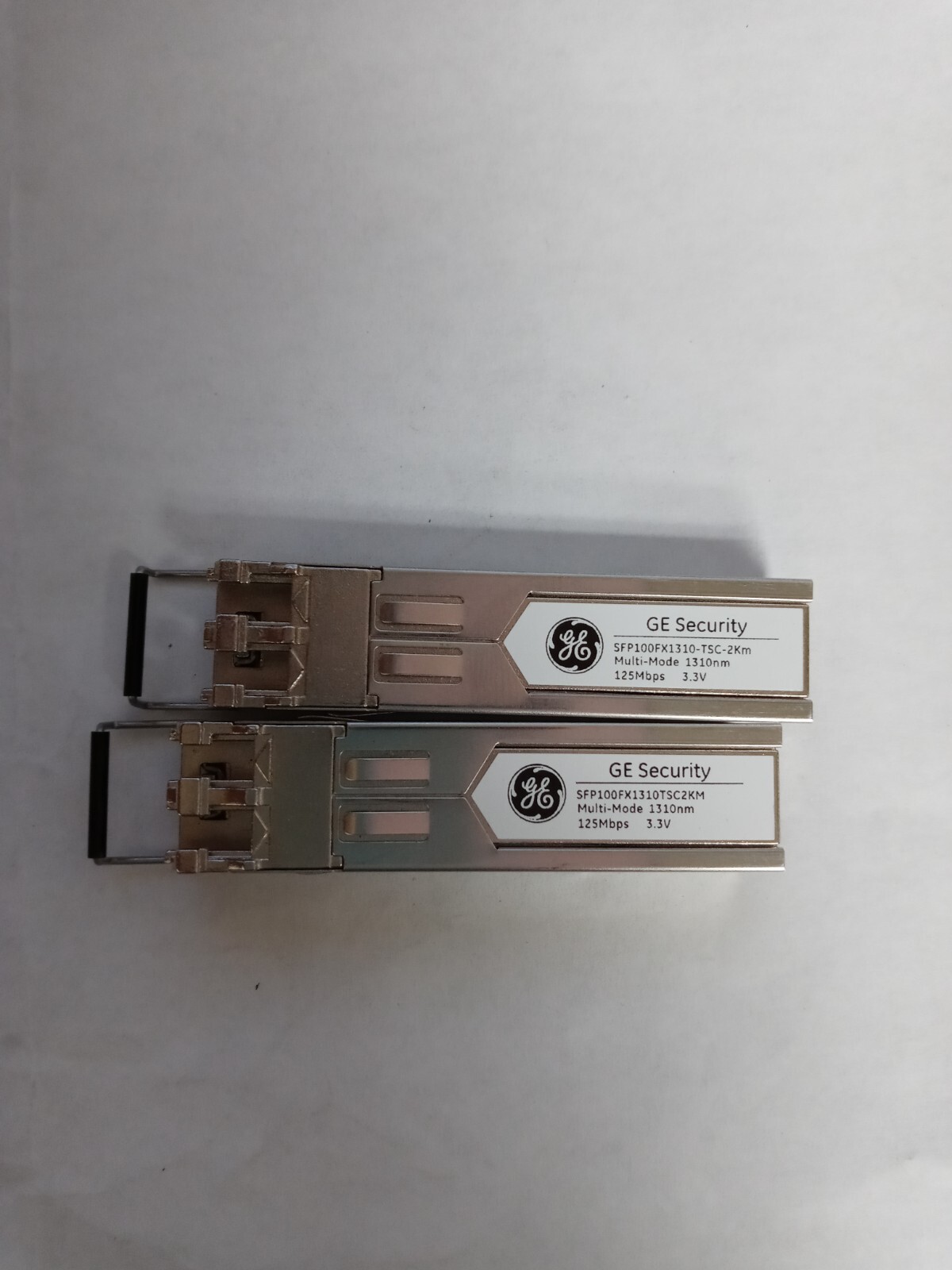 GE SFP100FX1310TSC2KM SFP TRANSCEIVER MODULE GE SECURITY LOT OF 2