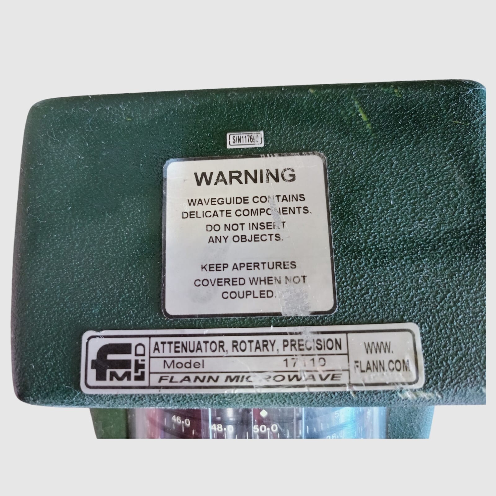 Flann Microwave Precision Rotary Vane Attenuators 17110 9.84~15GHz WR75 R120 WG
