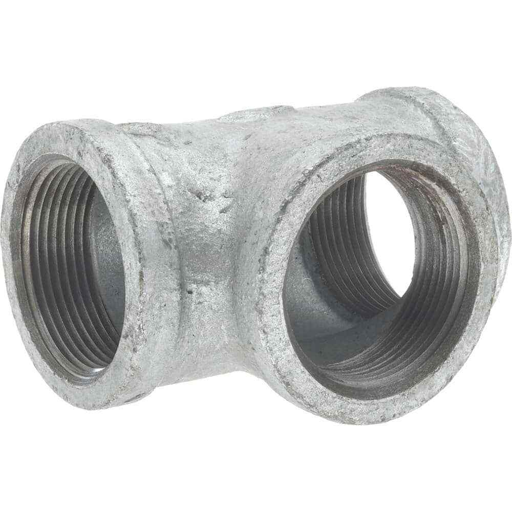 1-1/2″ Galvanized Malleable Iron Pipe Tee Threaded Ends, 300 Liquid & Gas psi…