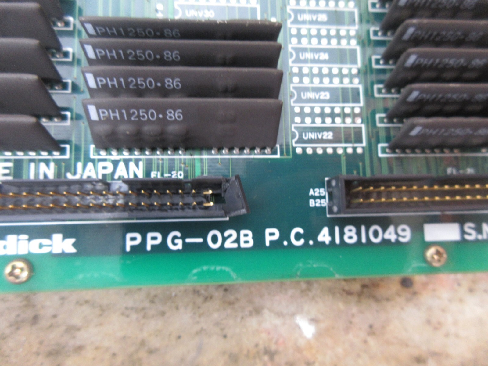 SODICK CIRCUIT BOARD PC 4181514 PPG-02 GR-RIB PPG-02B PC 4181049
