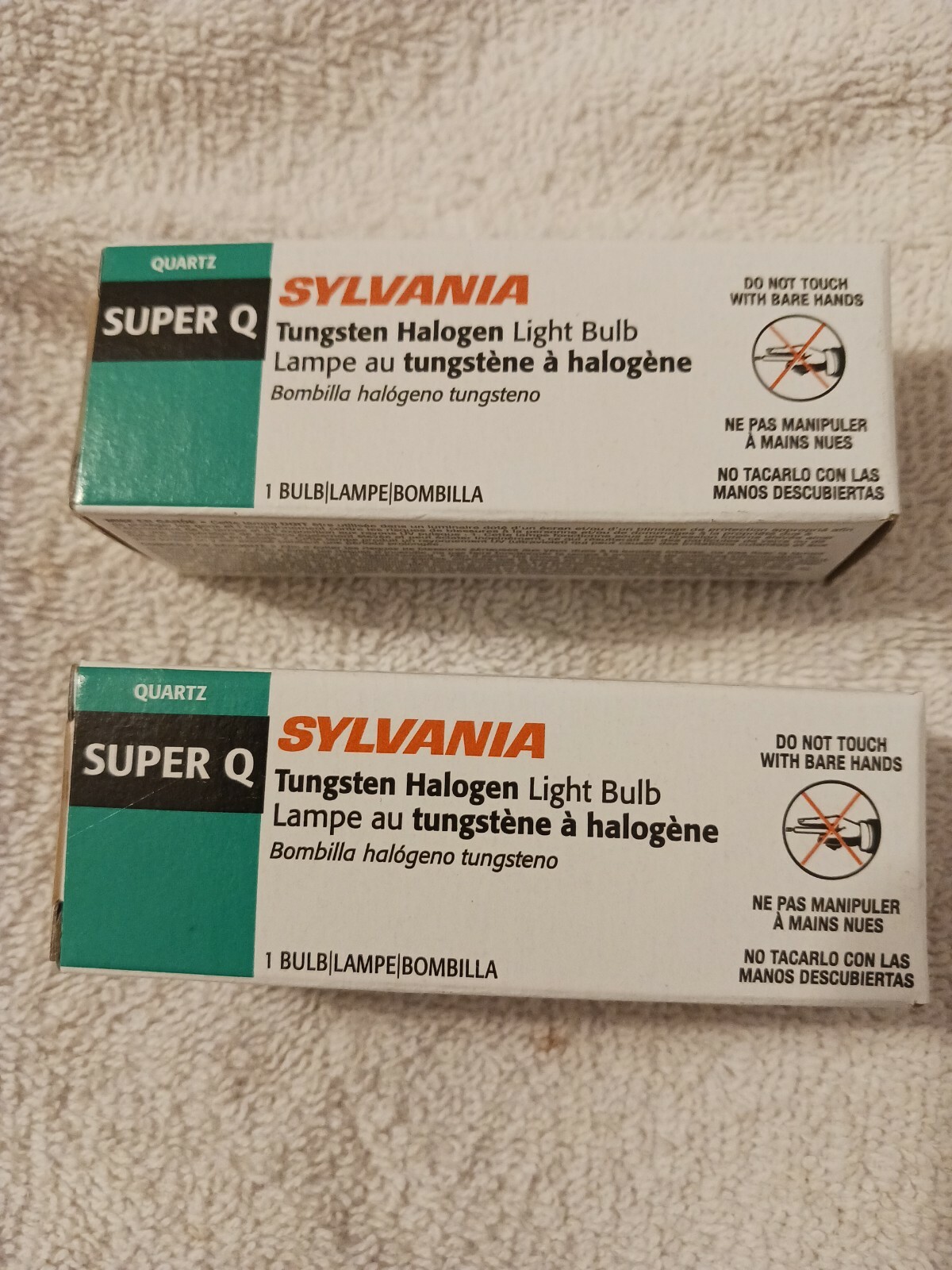 SYLVANIA 58755 Tungsten Halogen Light Bulb 100Q/CL/DC ESR – 100W 120V- Lot Of 2