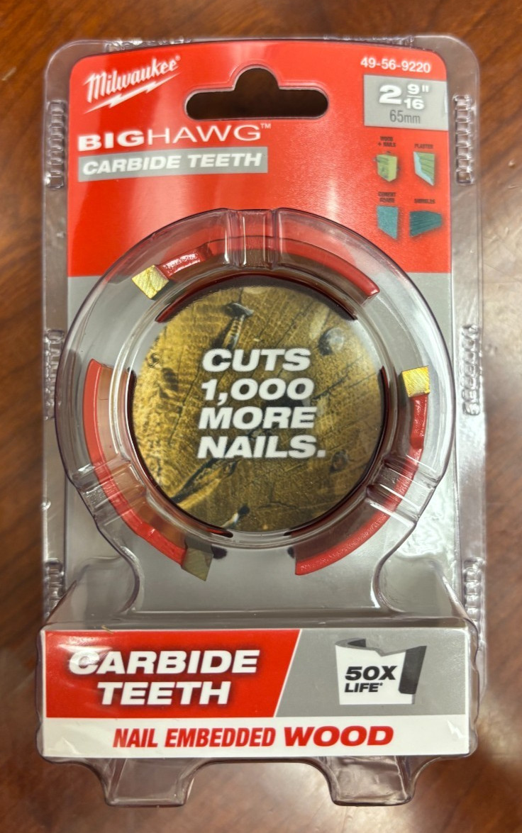 Milwaukee 49-56-9220 2-9/16″ Big Hawg with Carbide Teeth