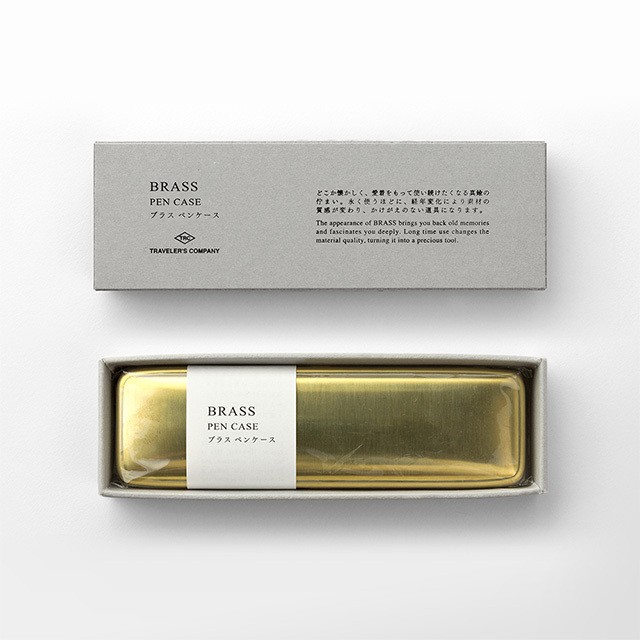 Traveler’s Factory TRC Brass Pen Case Solid (41779006) Official Rare Japan NEW