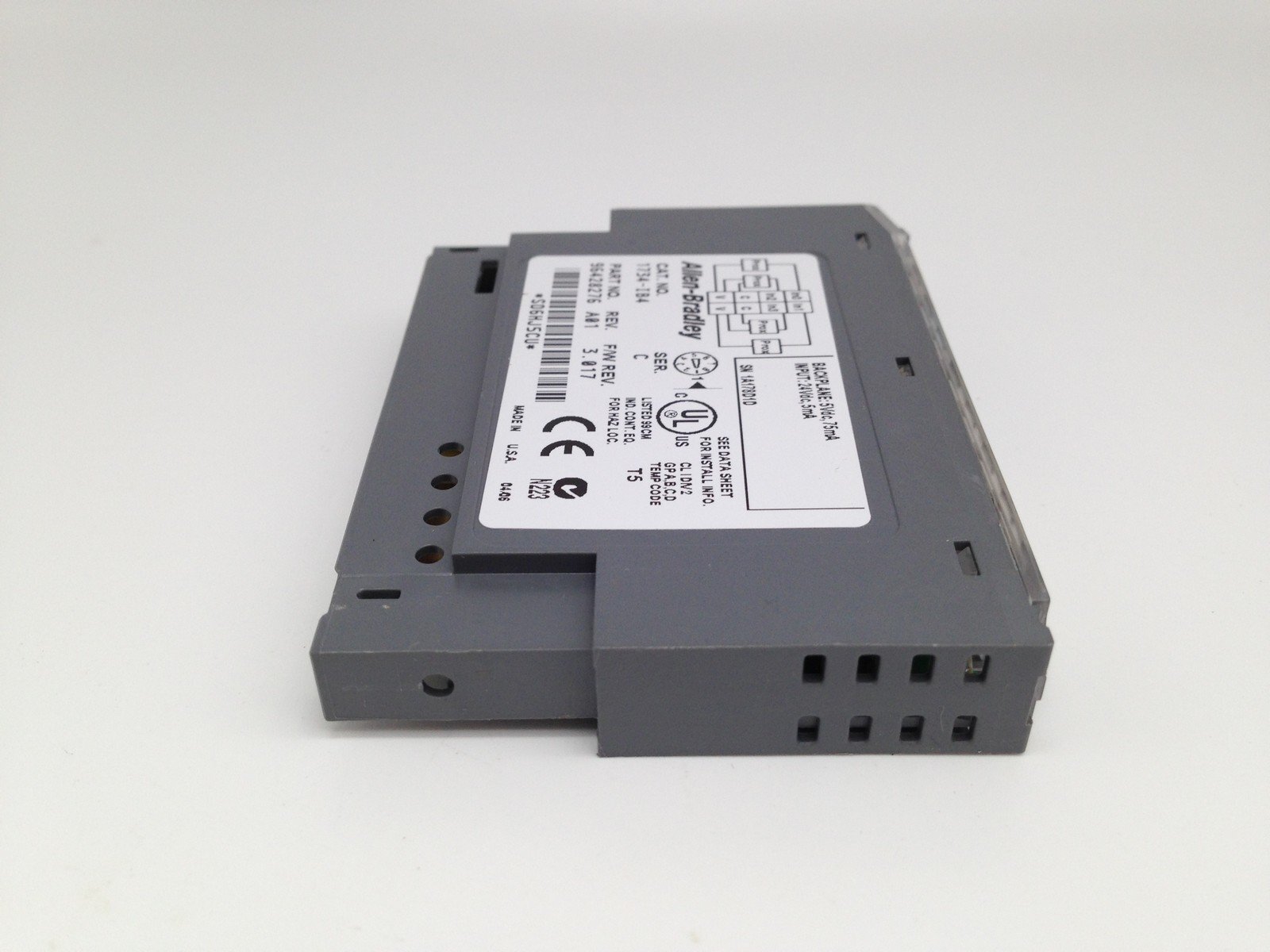 ALLEN BRADLEY 1734-IB4 POINT I/O 24VDC 4 CHANNEL SINK INPUT MODULE SER C