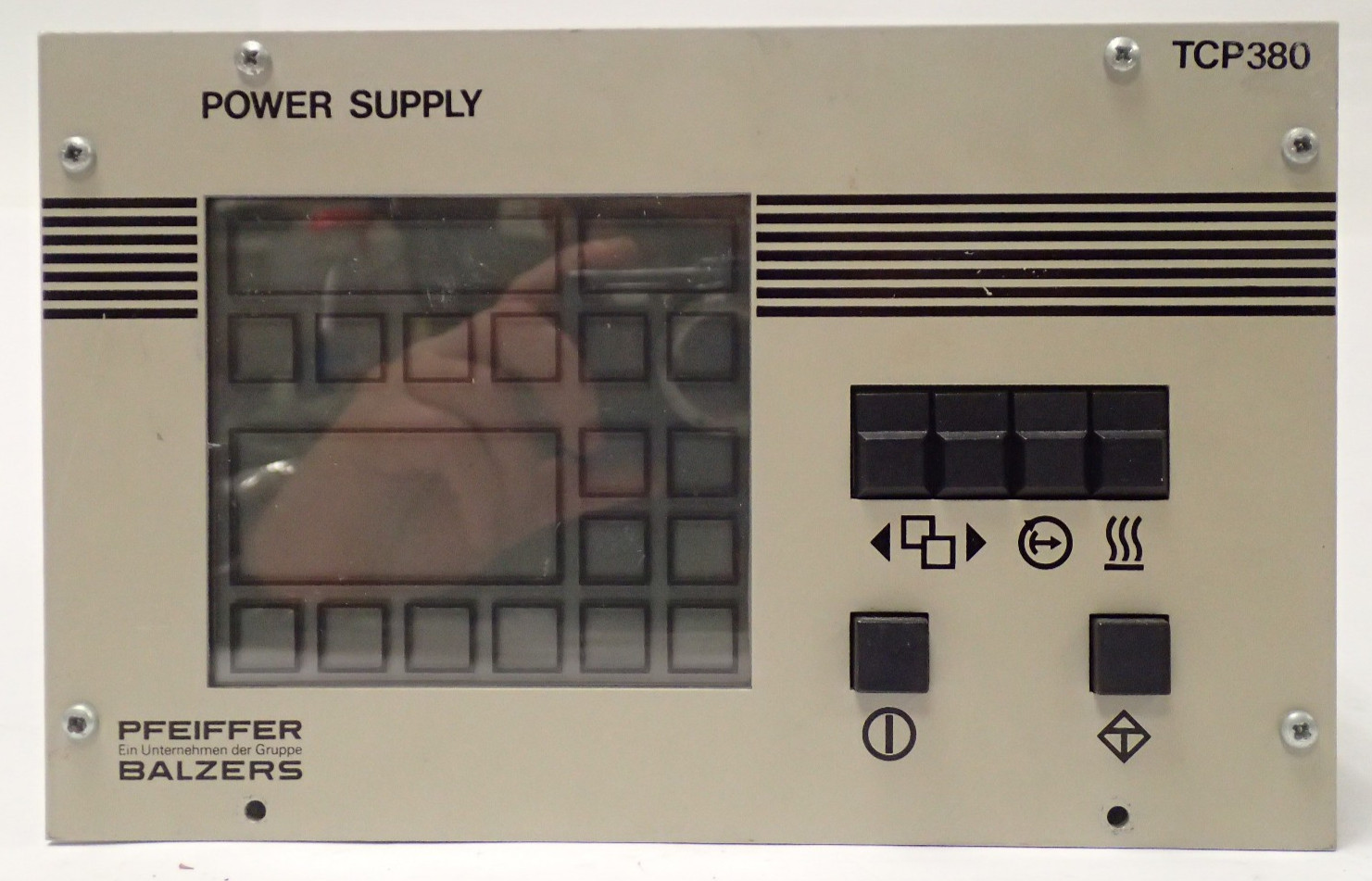 PFEIFFER TCP 380 PMC01 490 POWER SUPPLY / ELECTRONIC DRIVE UNIT PWR UP PARTS
