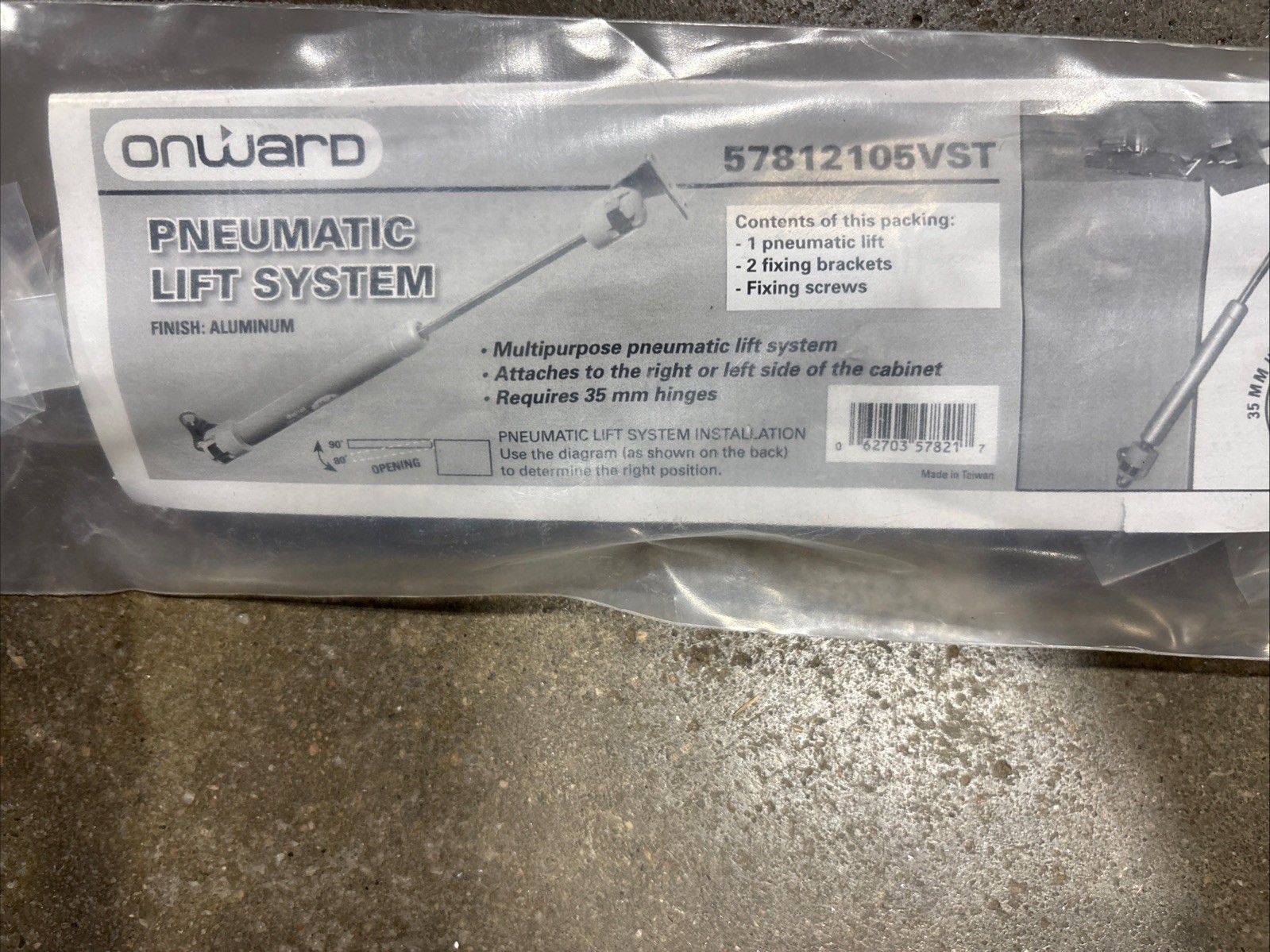 ONWARD Pnuematic Lift System 57812105VST (Doors And Cabinets)