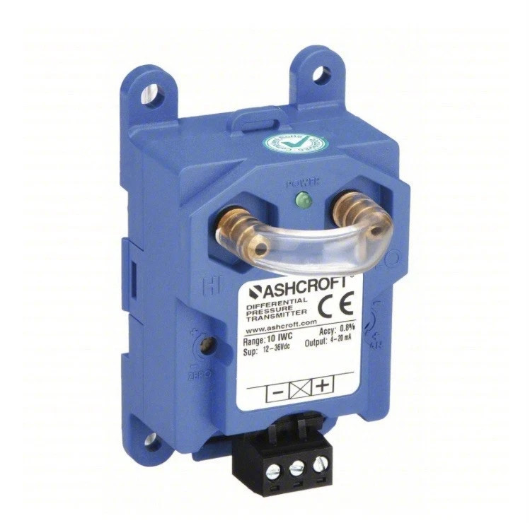 Ashcroft CX8MB2425IW Differential Pressure Transmitter 0-5inWC 4-20mA 12-36VDC
