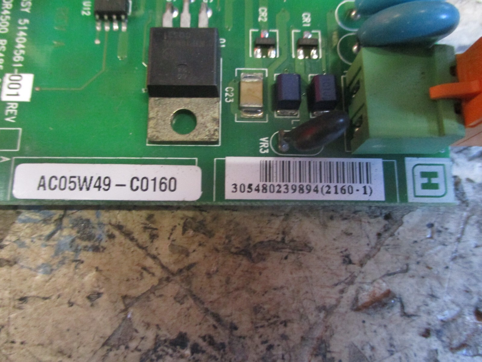 Honeywell DR4500 RS485 COMM/AUX-OUT AC05W49-C0160 Board 51404561-001 *Tested*
