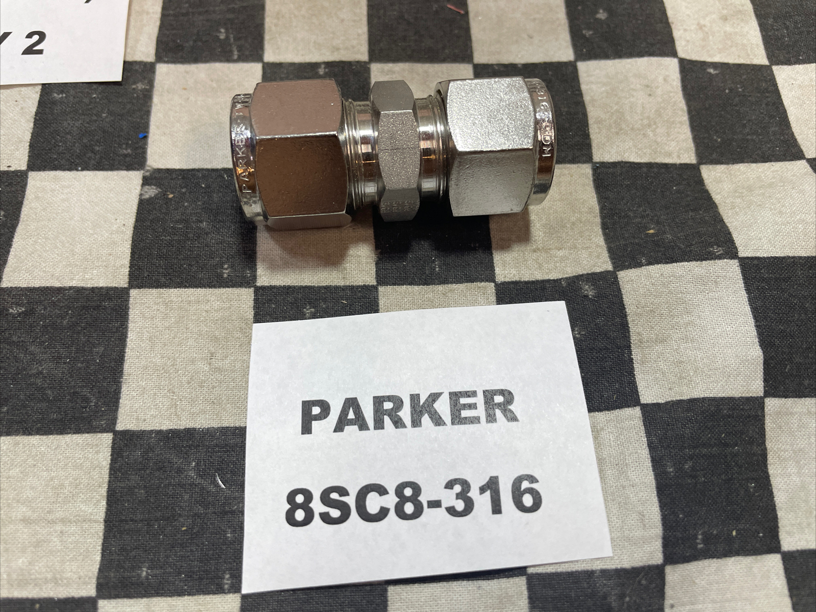 PARKER TEE UNION 1/2″, 8ET8-316, 8SC8-316, SS-810-6, LOT OF 4 SHIPSAMEDAY#1218P1