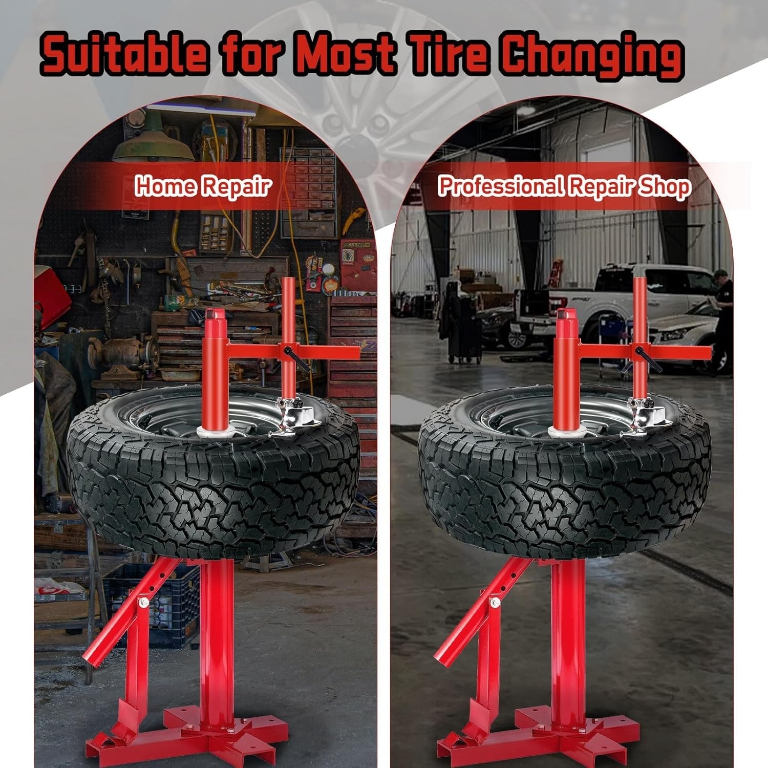 Upgraded Manual Tire Changer Duck Head Kit with Centering Cone, Cast Steel Du…