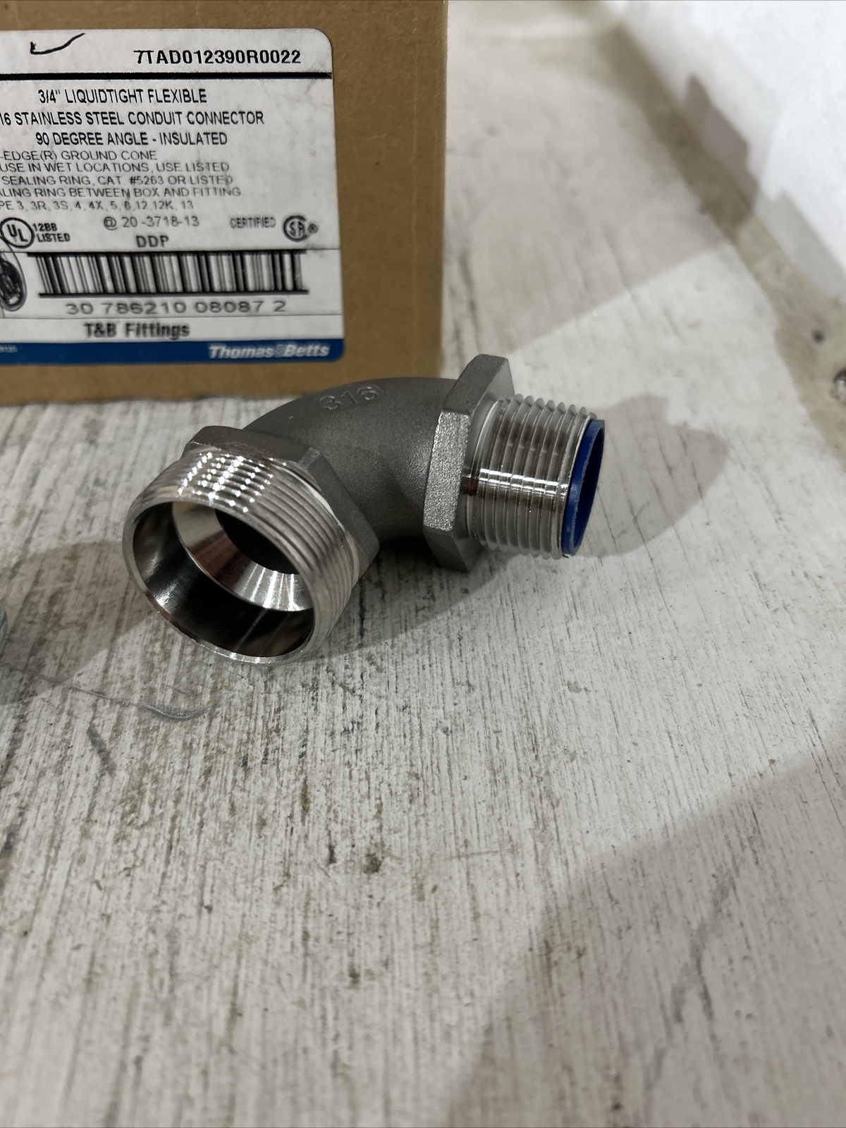 T&B 5353SST6 3/4″ 90 Deg 316 Stainless Steel Liquidtight Fitting (SP154)