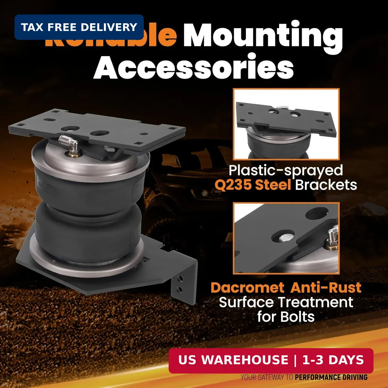 5000LB Rear Air Suspension Bag Kit for Ford F250 F350 F450 Super Duty 4WD