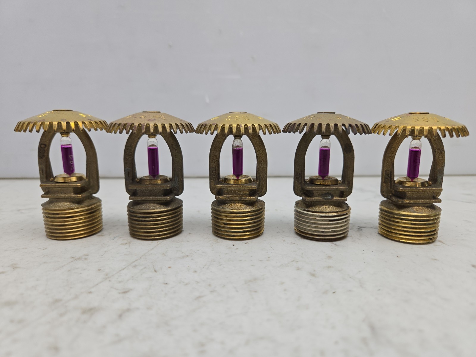 5 Pack Star SG Sprinkler Head SSU Globe Standard Spray Upright 360 S2810 Used